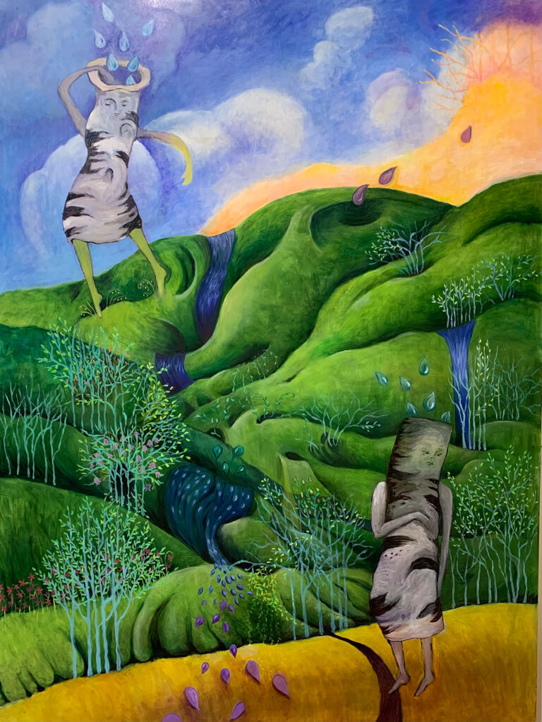 Collecting Time - 48in x 36in - Oil on Board